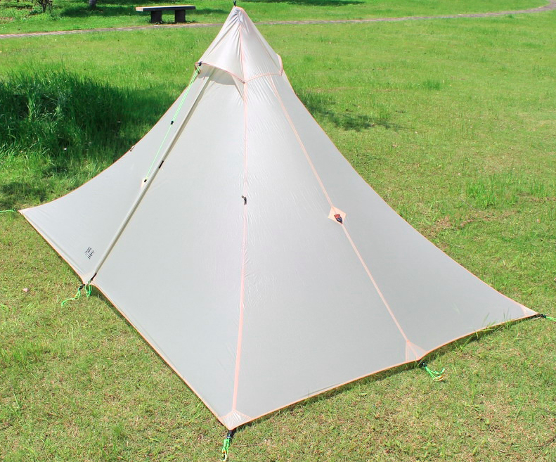 Frugal Hiker: ASTA 1-man pyramid tarp (Locus Gear Khufu Sil clone)